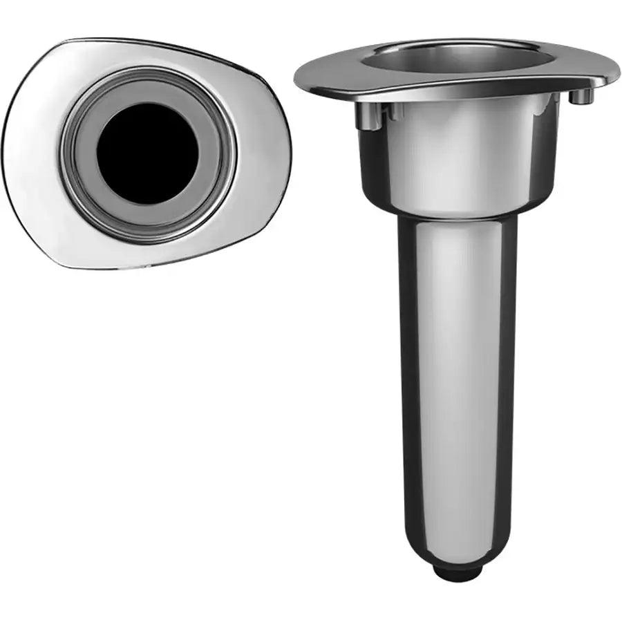 Mate Series Elite Screwless Stainless Steel 0 Rod Cup Holder - Drain - Oval Top [C2000DS] - Besafe1st® 