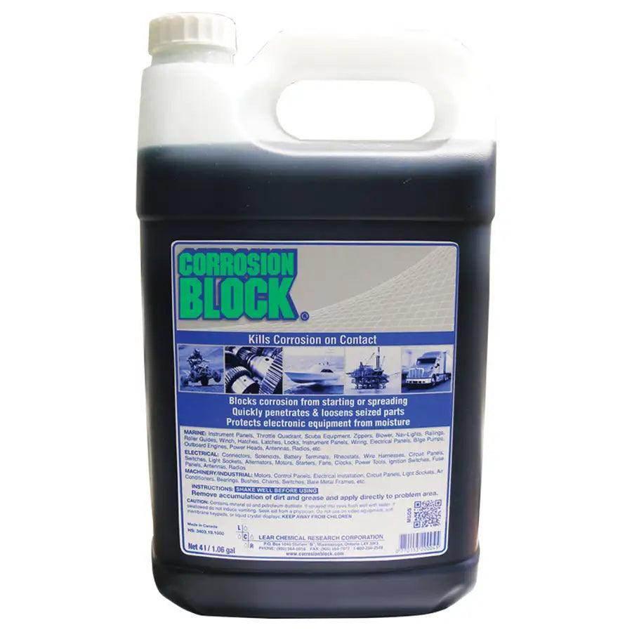 Corrosion Block Liquid 4-Liter Refill - Non-Hazmat, Non-Flammable Non-Toxic [20004] - Besafe1st