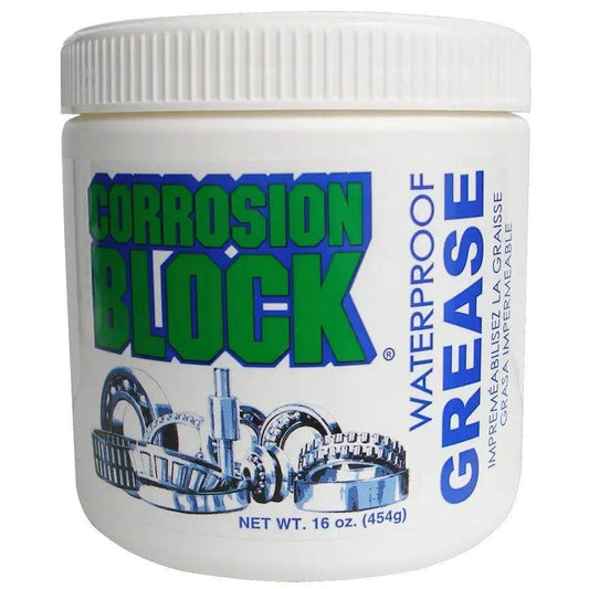 Corrosion Block High Performance Waterproof Grease - 16oz Tub - Non-Hazmat, Non-Flammable Non-Toxic [25016] - Besafe1st