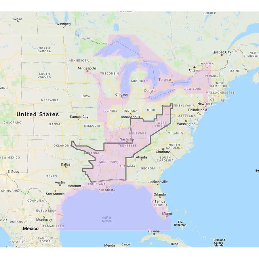 Furuno Gulf of Mexico, Great Lakes Rivers - Vector Chart Standard Resolution Satellite Photos f/Part of the Great Lakes - Unlock Code [MM3-VNA-023] - Besafe1st® 