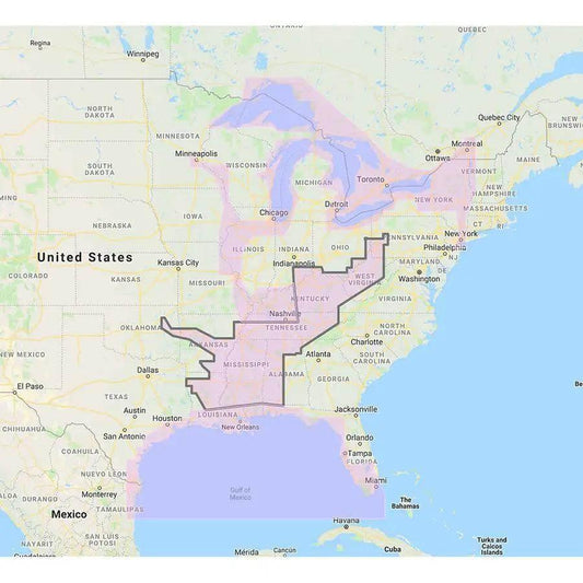Furuno Gulf of Mexico, Great Lakes  Rivers - Vector Chart  Standard Resolution Satellite Photos f/Part of the Great Lakes - Unlock Code [MM3-VNA-023] Furuno