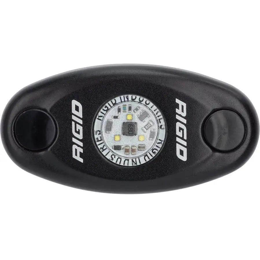 RIGID Industries A-Series Black Low Power LED Light - Single - Amber [480343] - Besafe1st