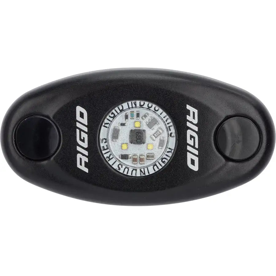 RIGID Industries A-Series Black Low Power LED Light - Single - Cool White [480033] Besafe1st™ | 