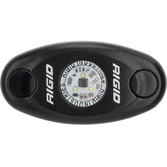 RIGID Industries A-Series Black Low Power LED Light - Single - Cool White [480033] RIGID Industries