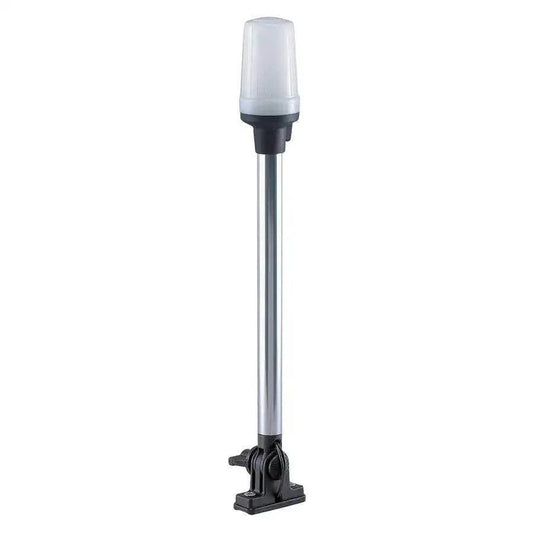 Perko Fold Down All-Round Pole Light - Vertical Mount - White [1137DP0CHR] Perko