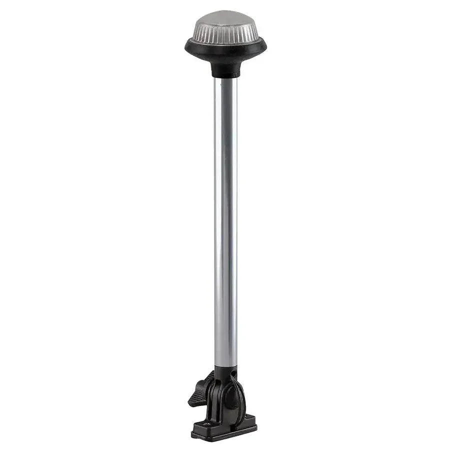 Perko Fold Down All-Round Frosted Globe Pole Light - Vertical Mount - White [1637DP0CHR] Perko