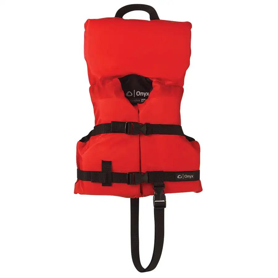 Onyx Nylon General Purpose Life Jacket - Infant/Child Under 50lbs - Red [103000-100-000-12] - Besafe1st® 