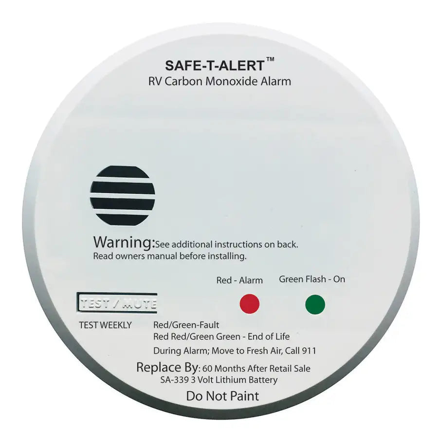 Safe-T-Alert SA-339 White RV Battery Powered CO2 Detector [SA-339-WHT] - Besafe1st®  