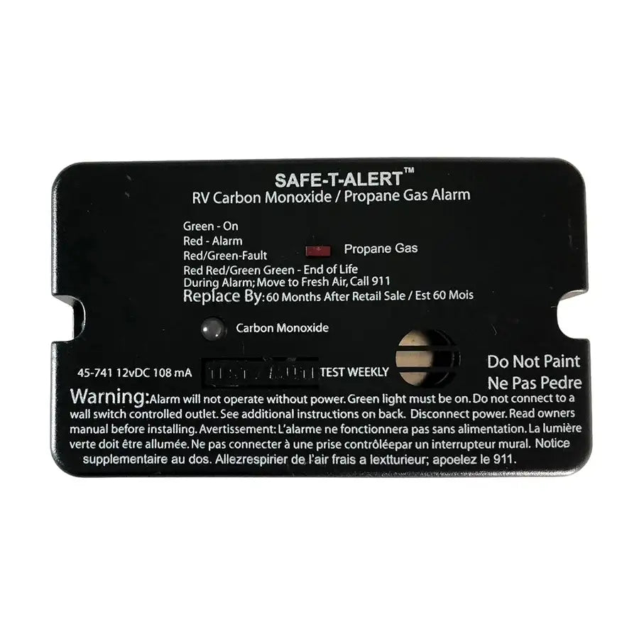 Safe-T-Alert 45-Series Combo Carbon Monoxide Propane Alarm Surface Mount - Black [45-741-BL] Besafe1st™ | 