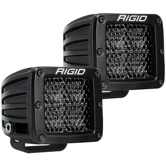 RIGID Industries D-Series Pro Spot Diffused Midnight Surface Mount - Pair [202513BLK] RIGID Industries