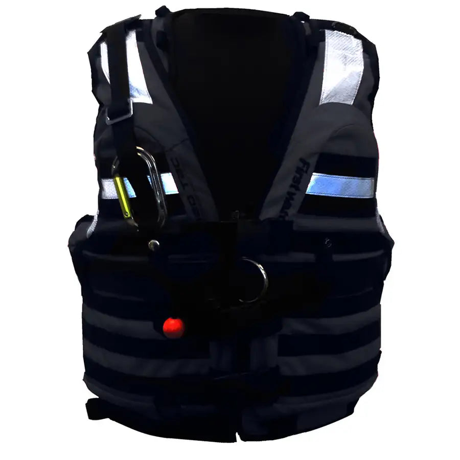 First Watch HBV-100 High Buoyancy Tactical Vest - Black - Medium to XL [HBV-100-BK-M-XL] Besafe1st™ | 