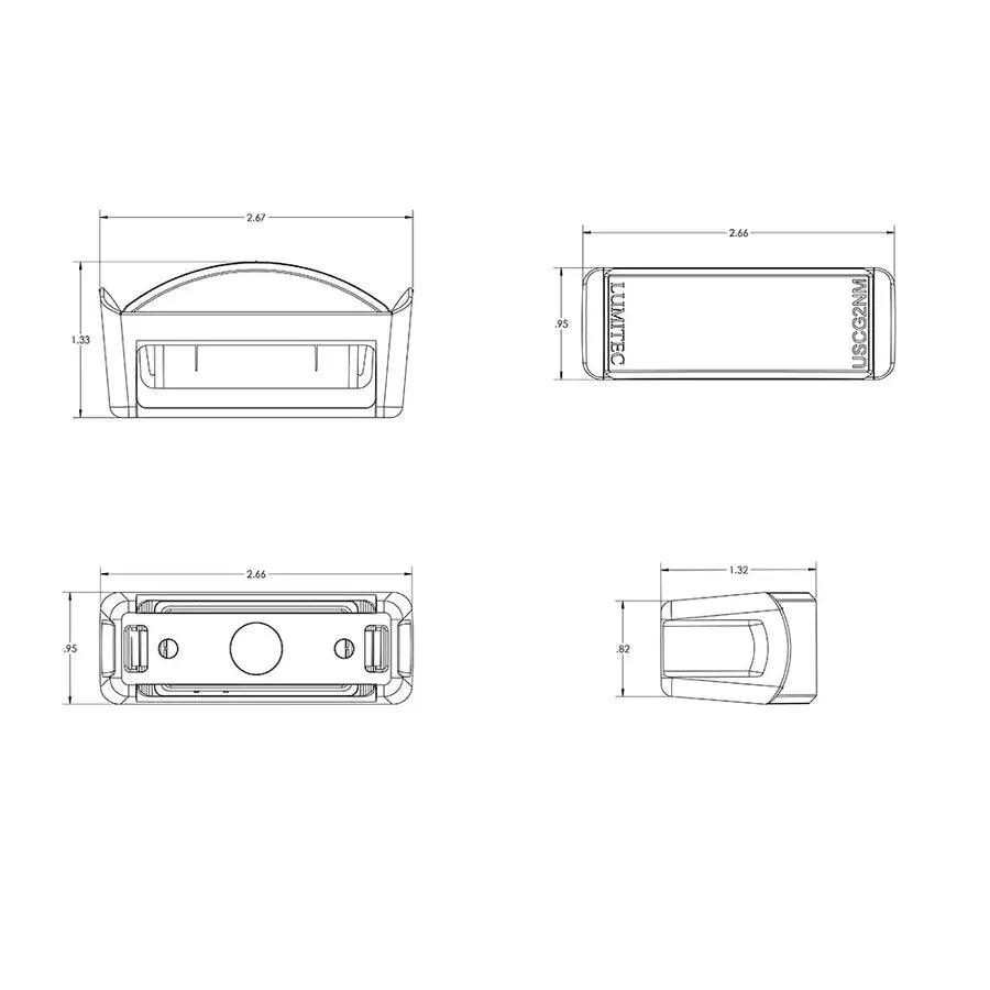 Lumitec Contour Series Inset Navigation Light - Stern White [101576] - Besafe1st® 