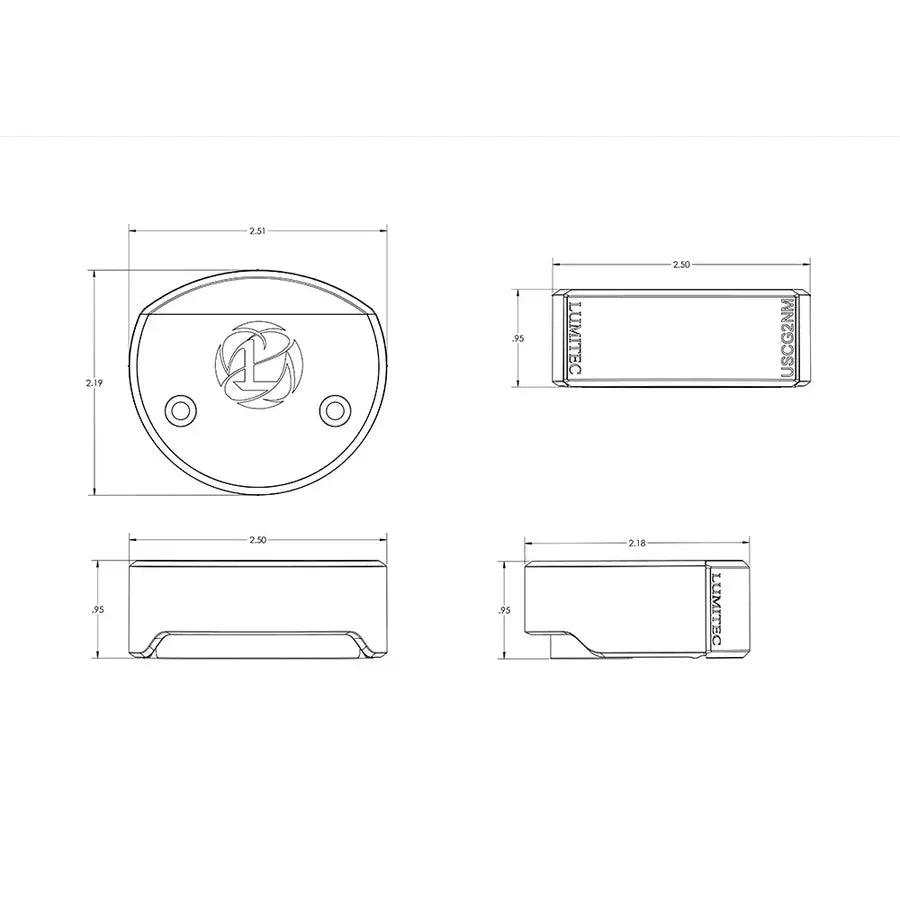 Lumitec Surface Mount Navigation Light - Composite - Port Red [101596] - Besafe1st® 