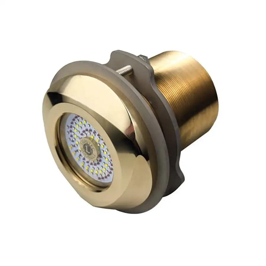 Lumitec SeaBlaze Typhoon Underwater Bronze Thru-Hull LED Light - White/Blue [101448] - Besafe1st® 