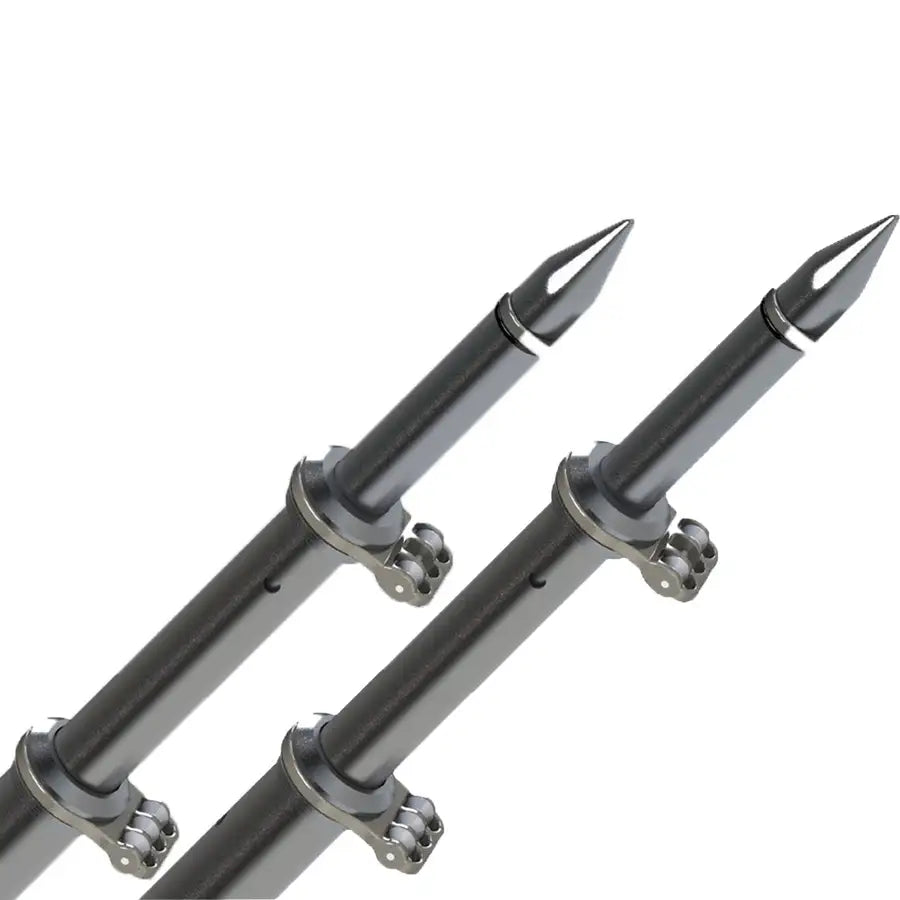 TACO 18 Deluxe Outrigger Poles w/Rollers - Silver/Black [OT-0318HD-BKA] - Besafe1st®  