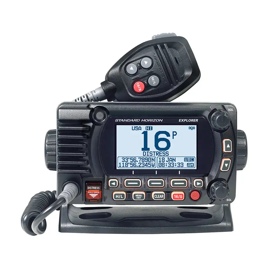 Standard Horizon GX1800G Fixed Mount VHF w/GPS - Black [GX1800GB] Besafe1st™ | 