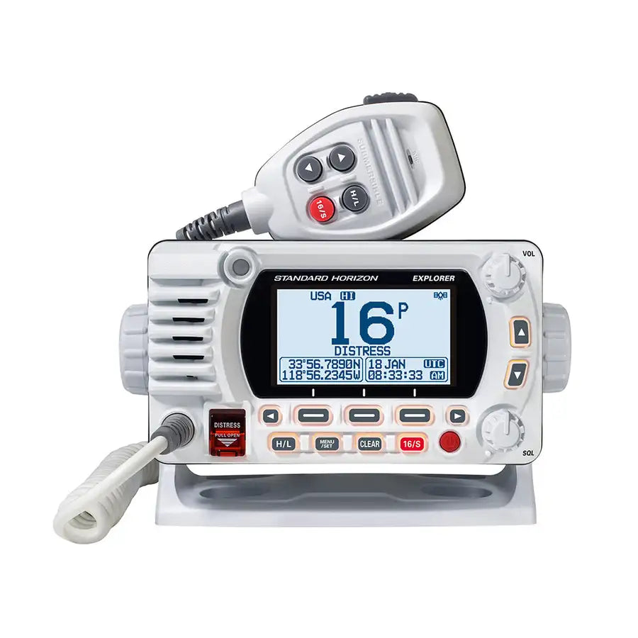 Standard Horizon GX1800G Fixed Mount VHF w/GPS - White [GX1800GW] Besafe1st™ | 