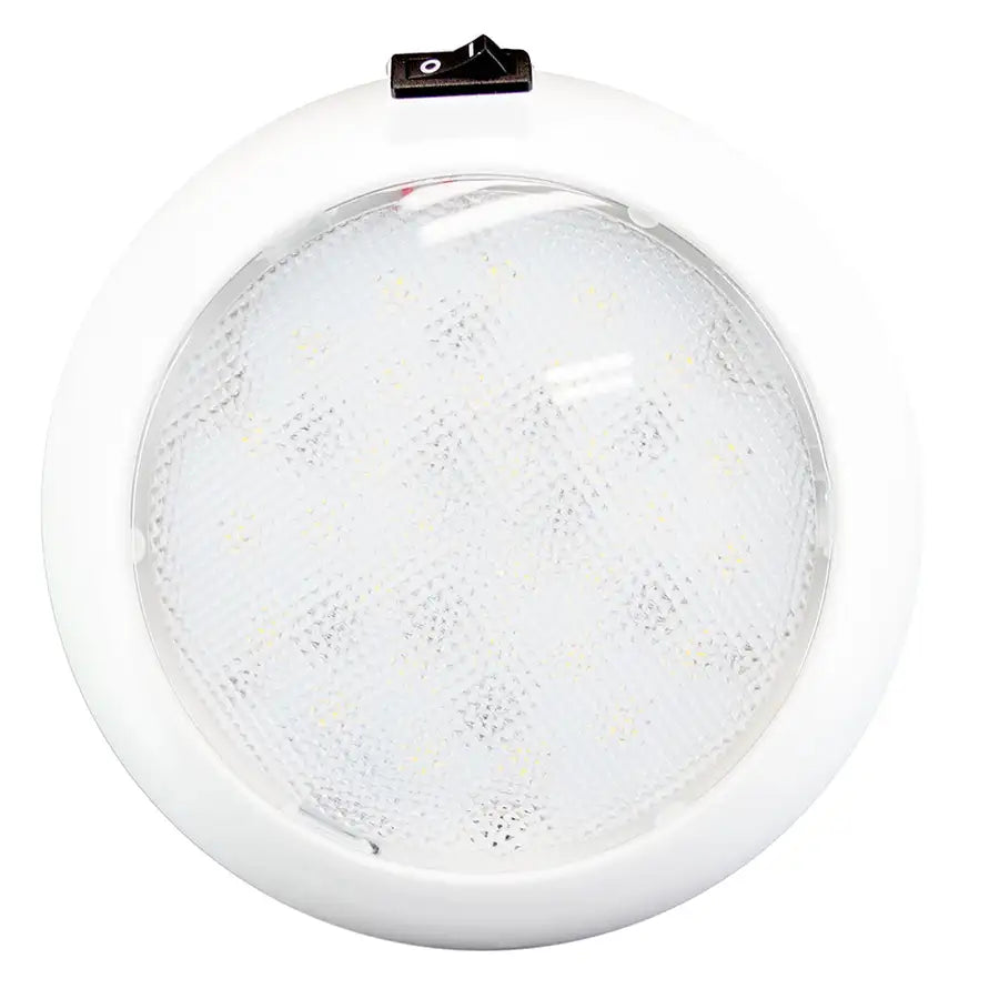 Innovative Lighting 5.5" Round Some Light - White/Red LED w/Switch - White Housing [064-5140-7] Besafe1st™ | 