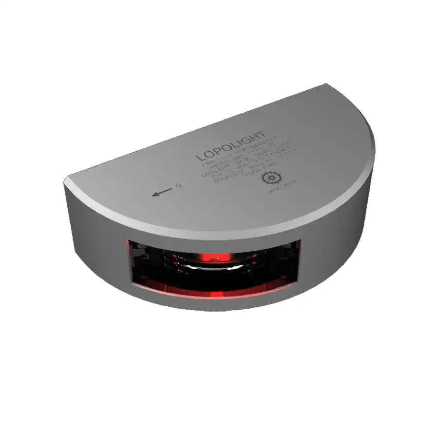 Lopolight Series 101-002 - Port Side Light - 1NM - Vertical Mount - Red - Silver Housing [101-002] Lopolight