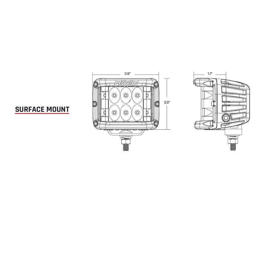 RIGID Industries D-SS Series PRO Driving Surface Mount - Black [261313] RIGID Industries
