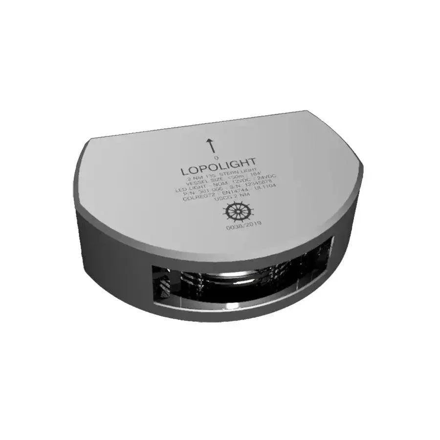 Lopolight Series 301-006 - Stern Light - 2NM - Vertical Mount - White - Silver Housing [301-006] - Besafe1st
