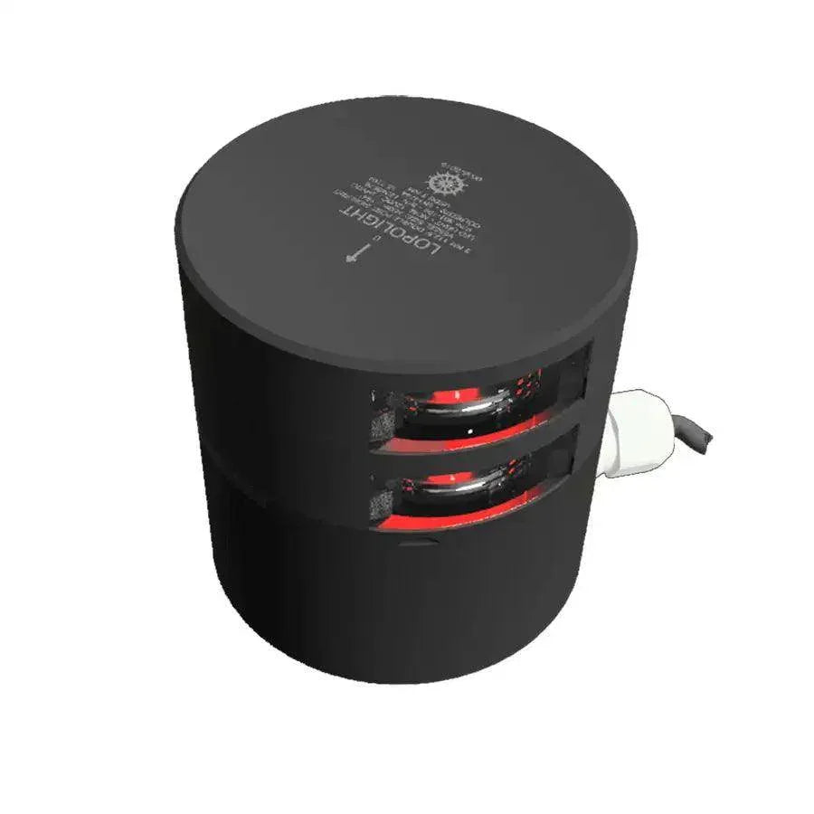 Lopolight Series 301-109 - Double Stacked Navigation Light - 3NM - Horizontal Mount - Red - Black Housing [301-109ST-B] - Besafe1st