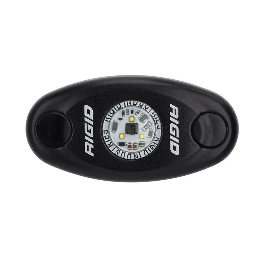 RIGID Industries A-Series Black High Power LED Light Single - Cool White [480093] - Besafe1st® 