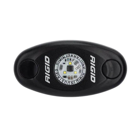RIGID Industries A-Series Black High Power LED Light Single - Red [480103] RIGID Industries
