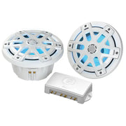 Poly-Planar MA-OC6 6.5" 480 Watt Waterproof Blue LED Speaker - White [MA-OC6] Besafe1st™ | 