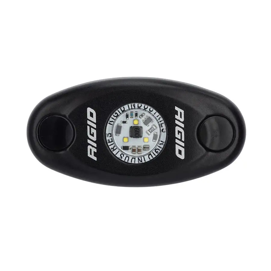 RIGID Industries A-Series Black High Power LED Light Single - Amber [480333] - Besafe1st®  