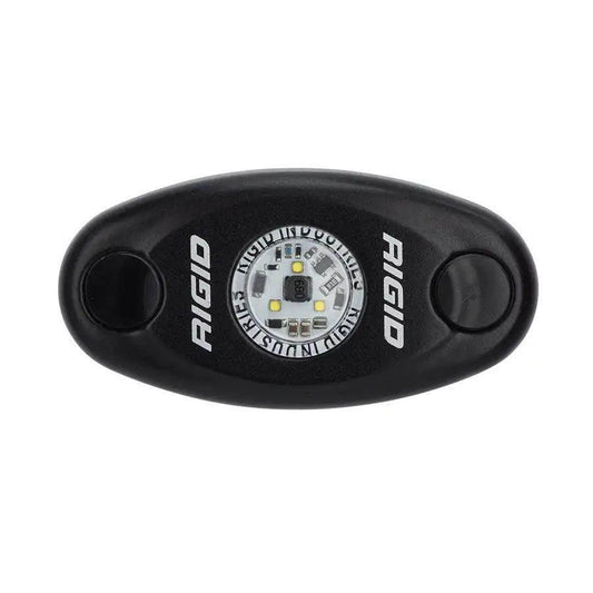 RIGID Industries A-Series Black High Power LED Light Single - Amber [480333] RIGID Industries