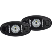 RIGID Industries A-Series Black Low Power LED Light Pair - Red [482043] Besafe1st™ | 