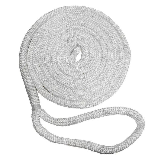 New England Ropes 1/2" Double Braid Dock Line - White - 35 [C5050-16-00035] - Besafe1st