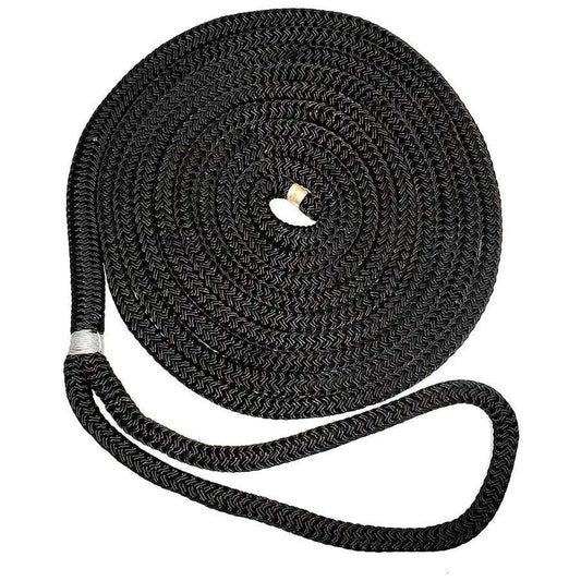 New England Ropes 3/4" Double Braid Dock Line - Black - 35 [C5054-24-00035] - Besafe1st