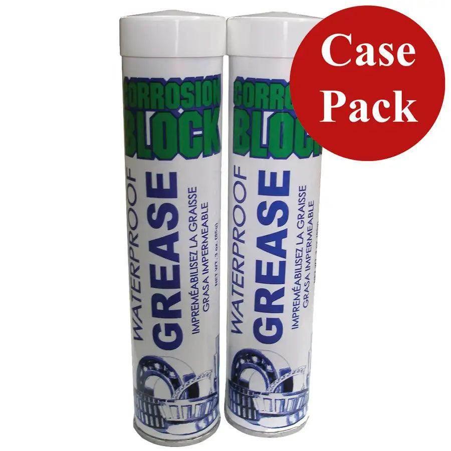 Corrosion Block High Performance Waterproof Grease - (2)2oz Tube - Non-Hazmat, Non-Flammable Non-Toxic *Case of 6* [25003CASE] - Besafe1st