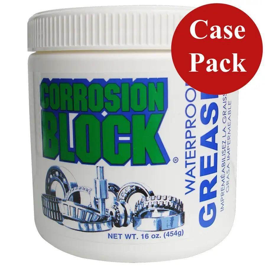 Corrosion Block High Performance Waterproof Grease - 16oz Tub - Non-Hazmat, Non-Flammable Non-Toxic *Case of 6* [25016CASE] - Besafe1st