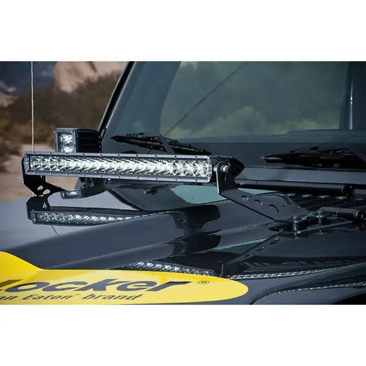 RIGID Industries 2007-2017 Jeep JK 20" Light Hood Mount [40333] - Besafe1st