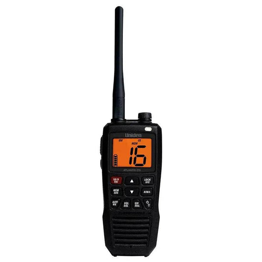 Uniden Atlantis 275 Floating Handheld VHF Marine Radio [ATLANTIS 275] - Besafe1st