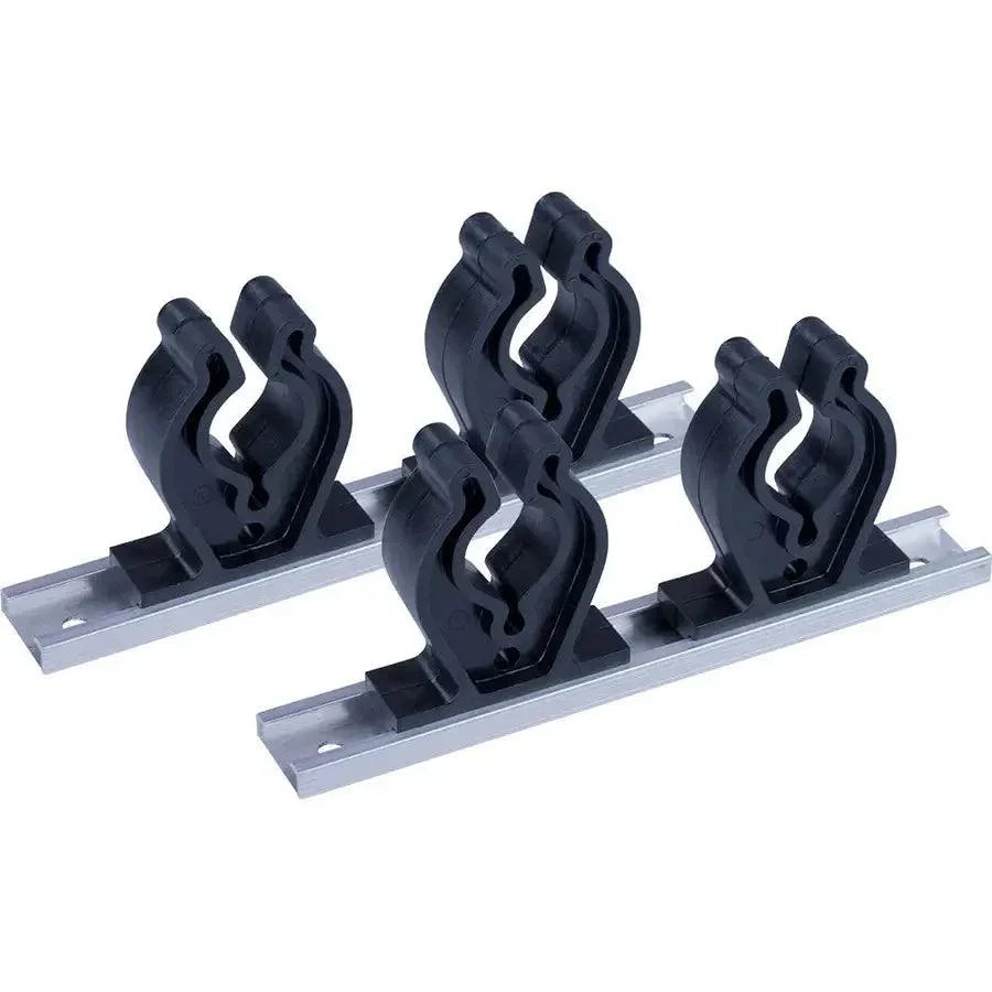 Sea-Dog Track Rod Holder - 7" Tracks - 4 Rod Clips [325044-1] Sea-Dog