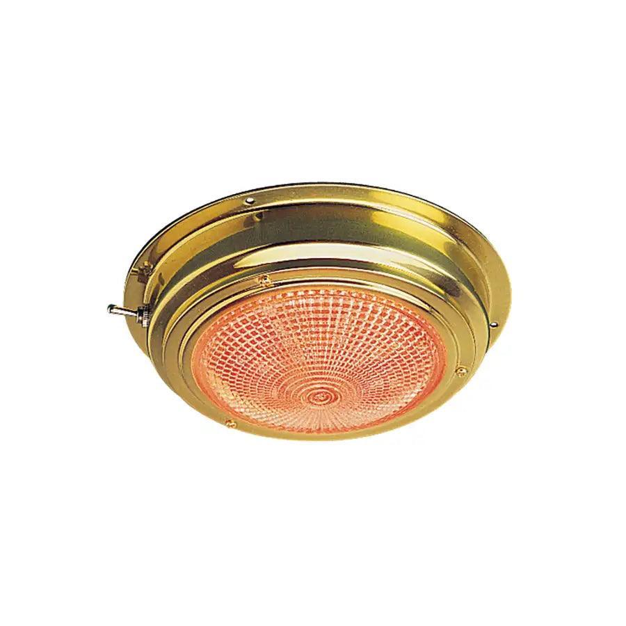 Sea-Dog Brass LED Day/Night Dome Light - 5" Lens [400358-1] - Besafe1st