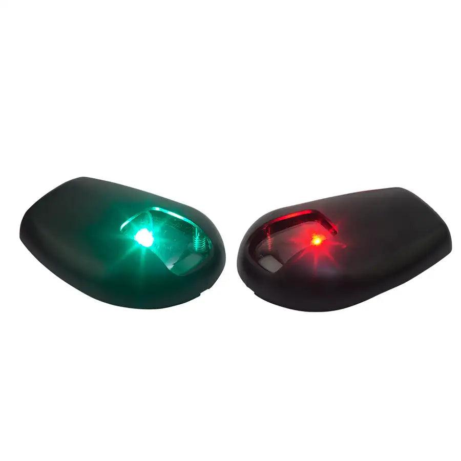 Sea-Dog Black Side Mount LED Navigation Lights - 1 NM - Port Starboard [400078-1] - Besafe1st® 