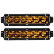 RIGID Industries 6" SR-Series SAE Compliant Fog Light - Black w/Yellow Light [906704] - Premium Light Bars  Shop now 