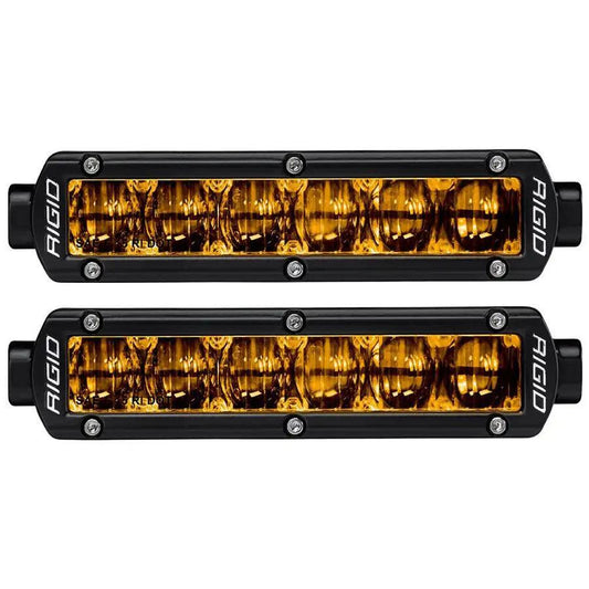 RIGID Industries 6" SR-Series SAE Compliant Fog Light - Black w/Yellow Light [906704] RIGID Industries