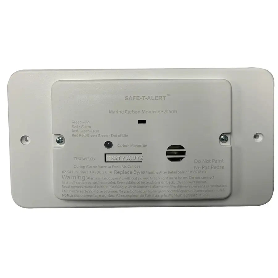 Safe-T-Alert 65 Series Marine Carbon Monoxide Alarm - Flush Mount - 12V - White [M-65-542] Besafe1st™ | 