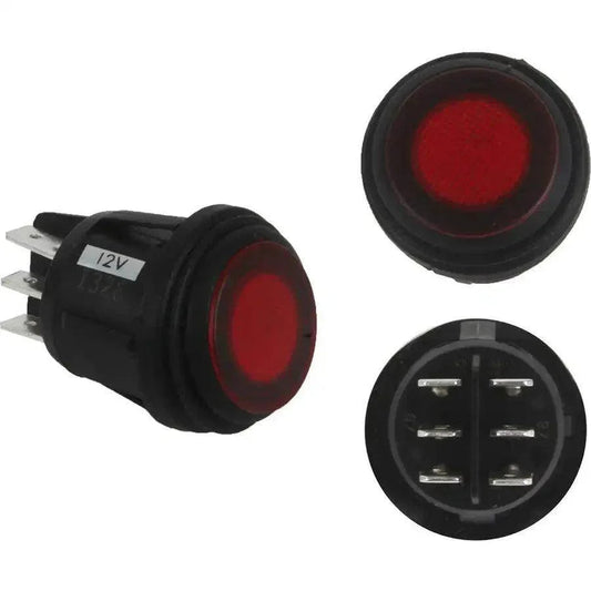 RIGID Industries 3 Position Rocker Switch - Red [40181] RIGID Industries