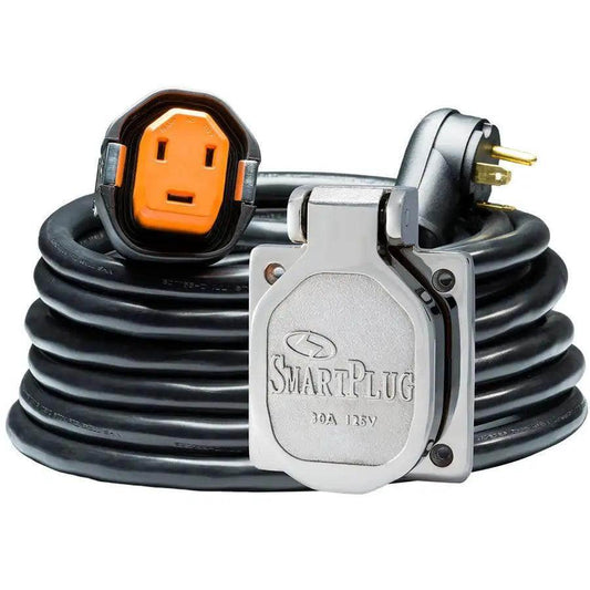 SmartPlug RV Kit 30 AMP Dual Configuration Cordset Stainless Steel Inlet Combo - 30 [R30303BM30NT] - Besafe1st