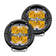 RIGID Industries 360-Series 4" LED Off-Road Spot Beam w/Amber Backlight - Black Housing [36114] Besafe1st™ | 