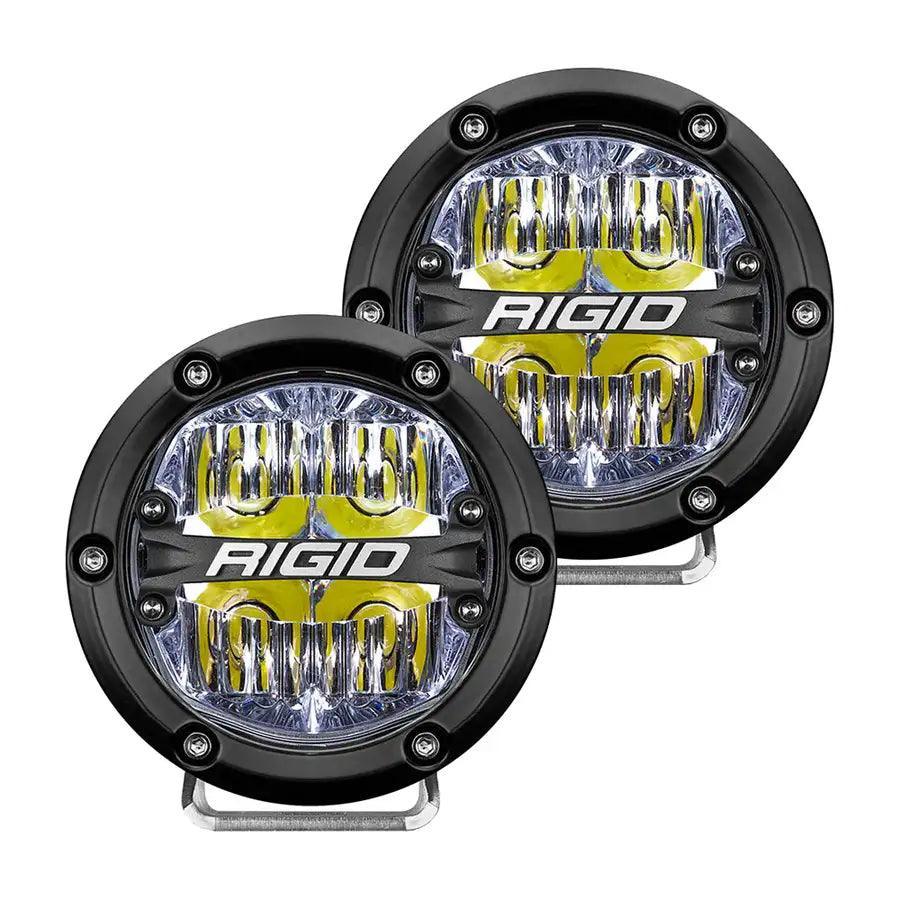 RIGID Industries 360-Series 4" LED Off-Road Fog Light Drive Beam w/White Backlight - Black Housing [36117] RIGID Industries
