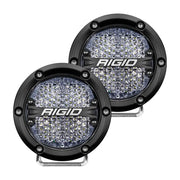 RIGID Industries 360-Series 4" LED Off-Road Fog Light Diffused Beam w/White Backlight - Black Housing [36208] - Besafe1st®  