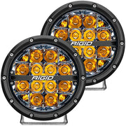 RIGID Industries 360-Series 6" LED Off-Road Fog Light Spot Beam w/Amber Backlight - Black Housing [36201] - Premium Flood/Spreader Lights Besafe1st®  Shop now 